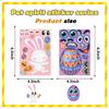 8 pegatinas de Pascua de dibujos animados DIY cuenta de mano de vacaciones tarjeta pequeña decoración de funda de teléfono coreano ins venta al por mayor transfronteriza