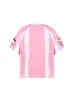 Camiseta com Estampa Digital Retro Americana, Gola V, Manga Curta, para Homens e Mulheres, Verão, Casual, Estilo Esportivo, Top de Malha
