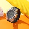 Reloj Digital Transparente con Marco Estudiante Fiesta Parejas Hombres Mujeres Simple Nicho Despertador Multifuncional Luminoso