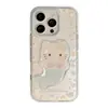 Funda con temática de playa de dibujos animados para iPhone 17 Pro Max, Apple 18, Soporte de sirena para 16, Purpurina para 13, Funda suave para 11