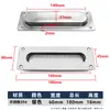 Hebilla de Acero Inoxidable para Puerta Corredera con Manija Oculta Tirador Empotrado para Puerta de Gabinete Tirador Invisible para Muebles de Gabinete Manija Empotrada