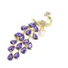 Casaco de outono e inverno casaco broche de pérola coreano de alta qualidade Personalidade Broche de pavão com diamantes Broche de corsage de cristal ponto