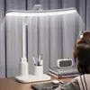 Nueva lámpara de escritorio LED curva para dormitorio de estudiante, lámpara de mesita de noche, lámpara de escritorio con función de carga y temporizador para leer e iluminación nocturna