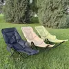 Silla Plegable Seleccionada Cuidadosamente con Algodón y Silla Luna Engrosada, Silla de Camping Portátil de Cuatro Velocidades Ajustables con Algodón y Reposapiés Reclinable
