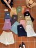 Liquidação, Sem Trocas ou Devoluções, Cor Sólida, Cintura Elástica, Básico, Solto, Casual, Versátil, Para Baixinhas, Perna Larga, Shorts para Mulheres, Primavera/Verão 9223
