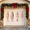 CT745-752 Cascanueces Navideño Imán Magnético para Puerta de Garaje Decoración Festiva Pegatina Magnética para Refrigerador