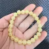 Pulsera de Jade Amarillo Hecha de Jade Hetian, Pulsera de Cuentas de Jade Amarillo, Estilo Amarillo Aceite de Pollo para Hombres y Mujeres, Pulsera de Jade de Múltiples Círculos, Pulsera de Jade Amarillo Hetian