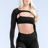 Dfyne Ropa de Yoga de Manga Larga Transfronteriza Deportiva de Secado Rápido Tops Ropa de Fitness para Correr Entrenamiento Ropa Deportiva Traje para Mujer