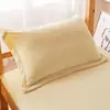 Fundas de Almohada de Terciopelo Coral de Invierno, un Par de 48X74Cm Gamuza Cálidas y Engrosadas Funda de Almohada Individual Grande Terciopelo de Felpa