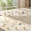 Nova Corrente Universal Aço Titânio Banhado a Ouro 18K Colar Tipo Pino Corrente Cruzada Corrente Osso de Cobra Colar de Joias DIY Acessórios para Colar