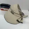 Chapéu de Sol de Seda de Gelo com Aba Larga Feminino para Verão, Viagem, Corrida, Ciclismo, Proteção Solar, Top Respirável, Moda de Férias, Chapéu de Sol de Praia