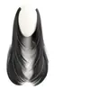 Postizo para Mujer para Aumentar el Volumen del Cabello, Postizo de una Pieza Esponjoso, Hebilla Interna de Capas Altas, Ligeramente Rizado, Parche de Extensión de Cabello Invisible sin Rastro