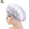 Gorro redondo de encaje de seda de imitación, gorro de noche, gorro para quimioterapia, sombrero de salón de belleza TJM-250A