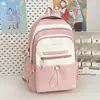 Nueva Mochila Escolar de Verano 2026 con Colores Contrastantes, Mochila Elegante para Estudiantes Universitarios y de Preparatoria, Mochila de Moda para Estudiantes de Primaria