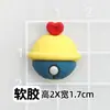Parche Adhesivo Suave de Dibujos Animados Lindo Jingle PVC Caucho DIY Parche para Funda de Teléfono Doraemon Funda de Licencia de Conducir de Cuero