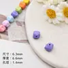 Cuentas Espaciadoras de Aleación de Meteorito Pintadas de Colores con Agujeros Rectos, Cuentas Sueltas para Cadenas de Teléfono, Accesorios de Bricolaje, Componentes para Bisutería, Joyería y Pulseras