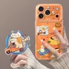 Adecuado para iPhone 17 Pro Funda Magnética para Teléfono con Soporte, 16 Diseño de Gato Grafiti, 15 Apple 14 Alto Valor Estético, 13 Funda