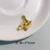 Pingente Borboleta Preenchido com Ouro 18K Alta Retenção de Cor Coração Digital Perfurado Colar Pulseira Acessórios DIY Atacado