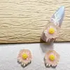 Popular Flor-Estambre Hielo Transparente Floral Arte de Uñas, 3D Lindo Decoración Pasadores para el Cabello, Resina Artificial DIY Accesorios al por Mayor