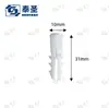 Stock de fábrica Tubo de expansión blanco de plástico PE Tipo Cola de Pez Fijación Rápida Instalación para Colgar Cuadros Tornillo Autorroscante Accesorios