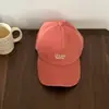 Gorra de Béisbol Lavada Verde de Marca Coreana de Moda para Mujer Verano Versión Coreana para Adelgazar la Cara Gorra de Pico Retro Bordado de Letras Desgastado