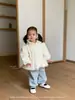 Ropa para Niños Jenny Otoño e Invierno Trajes para Niñas Bebés y Niños Pequeños Estilo Coreano Terciopelo Mangas Largas Tops Dobladillo de Encaje Ropa