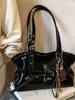 Bolsa Retrô Transfronteiriça para Mulheres, Grande Capacidade, Nova Coleção Outono/Inverno 2026, Bolsa de Ombro/Axila Plissada Casual de Nicho, Bolsa para o Dia a Dia