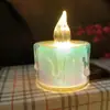 Luz de vela electrónica led Vela Mágica Lágrimas Transparentes cera de té romántica ins luz de ambiente decorativa Decoración de Navidad