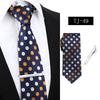 Corbata de Negocios a Rayas para Hombre Formal Profesional Roja Azul Atada a Mano Imitación Seda 7.5cm Stock Listo de Fábrica