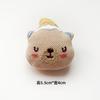 Tecido dos desenhos animados de algodão boneca cabeça acessórios bonito coelho urso saco pin roupas DIY acessórios headwear