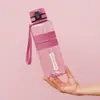 Botella de Agua Deportiva Fitness Taza de Plástico Portátil Gran Capacidad para Hombres y Mujeres Estudiantes Tetera Anticaídas Celebridad de Internet Transparente para Exteriores Taza Espacial