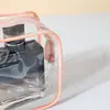 Bolsa Cosmética Transparente de PVC Conjunto de Três Peças Grande Capacidade Impermeável Bolsa de Armazenamento para Artigos de Higiene Pessoal Bolsa de Armazenamento Transparente Portátil para Pessoas Preguiçosas