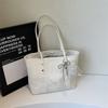 Bolso Tote para Mujer 2025 Nueva Moda Simple Retro Trabajo Desplazamiento Gran Capacidad Bolso de Hombro Moderno Casual Bolso de Mujer