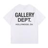 Camiseta de Manga Curta Nova de Verão Gallery Dept 220g Algodão Fino Amarelo Enxofre Camiseta Básica Masculina e Feminina