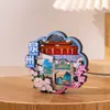 Ímãs de Geladeira Personalizados de Madeira e Metal de Cidades em Fujian, China, Lembranças Criativas DIY para Atrações Culturais e Turísticas