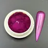 Pó Espelho Mágico para Nail Art Glitter Ultra Fino Cor Laser Pó Aurora Brilho Transfronteiriço Novo Produto Chamativo para Decoração de Unhas