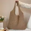 2026 Bolso de Hombro y Axila Tejido de Gran Capacidad para Mujer, Nuevo Bolso de Playa de Verano para Vacaciones Casuales y Ocio