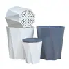 Maceta de plástico con forma de flor de diamante extragrande transfronteriza, resina engrosada y duradera, adecuada para sala de estar del hogar, estilo alto para plantas verdes en maceta