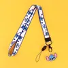 Lanyard Cartoon Fofo para Casal com Pingente Maçã Corda para Pendurar no Pescoço do Celular Personalizado Pingente Feminino Chaveiro Anti-Perda