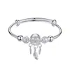 Versión coreana de la nueva pulsera de red de campanas atrapasueños, pulsera push-pull, viento frío, regalo 520, pulsera de plata con temperamento, venta al por mayor