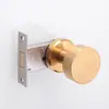 Fechadura de Porta Redonda Invisível de Aço Inoxidável Fechadura de Porta de Quarto Fechadura de Porta Silenciosa Oculta Maçaneta de Porta de Lado Único para Porta de Madeira Fechadura de Porta Oculta