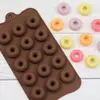 Más de 15 incluso Donas Horneado DIY Molde de silicona para chocolate y azúcar Molde hecho a mano para gelatina y galletas