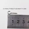 1.6 Linha Aço Inoxidável Pregos de Chifre DIY Acessórios Decorativos para Chaves Gancho Parafuso Autoatarraxante Gancho para Lâmpada Prego Olho de Ovelha Longo de 9 Caracteres