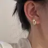 Estilo Diário Brincos de Pérola Coreanos Brincos de Metal Elegantes Versáteis Simples Pequenos Luxo Leve Mosquiteiro Prendedores de Orelha