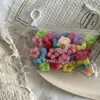 Nova cor de bolsa elástico pequeno infantil não machuca o cabelo corda de cabelo anel de cabelo