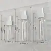 Frasco borrifador transparente de PET de 100ml, frasco borrifador pequeno portátil recarregável, frasco vazio de névoa fina para jardinagem e limpeza, personalizável com logotipo