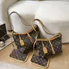 Bolsa tote grande de estilo vintage, bolso de hombro HOBO, se puede llevar cruzado, juego de dos piezas, adecuado para ir al trabajo, bolso de mujer