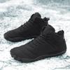 Botas de Neve Masculinas Novas para Exterior de Inverno Cinco Dedos Sapatos de Algodão Femininos Veludo Espessado Impermeáveis Resistentes ao Desgaste Quentes Botas de Algodão