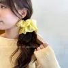 Goma de pelo estilo perezoso Flor de pelo grande estilo coreano Bufanda cuadrada de alta gama para niña Cuerda para el pelo Banda elástica Cuerda para el pelo Accesorios para el pelo