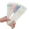 Calcetines de Malla Transpirables de Verano Estilo Ballet para Mujer con Lazo Corazón, Calcetines Tubulares Huecos con Borde Enrollado y Calcetines Holgados